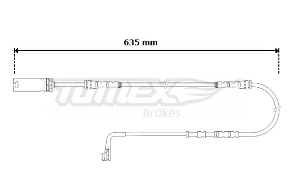 TOMEX BRAKES Kulumisenilmaisin, jarrupala TX 30-58